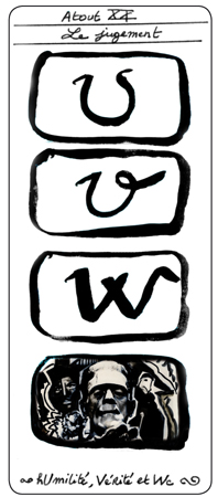 carte de tarot lettre W